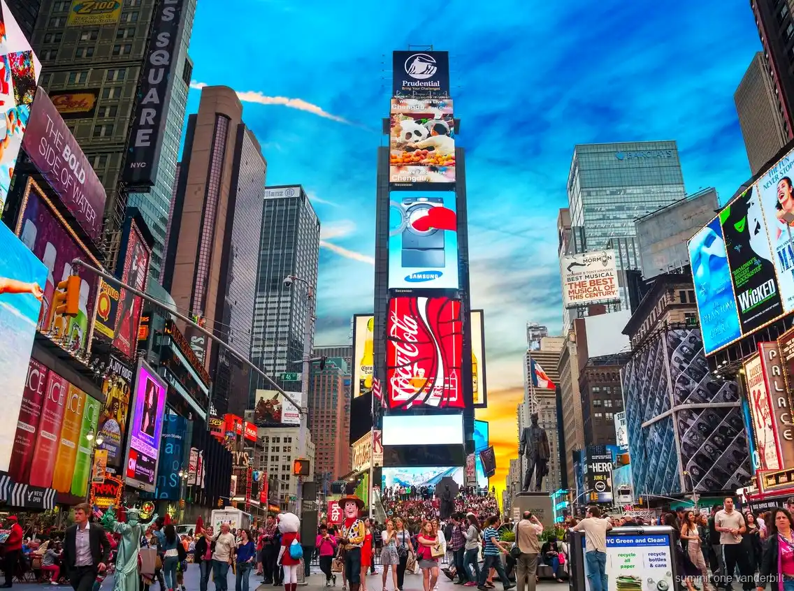 Stopp på Times Square under Midtown-turen med entré till SUMMIT One Vanderbilt
